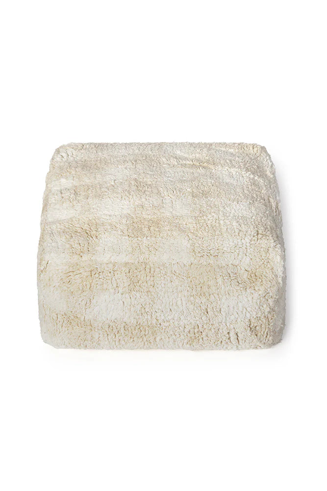 Lorena Canals Poef Vichy Ivory