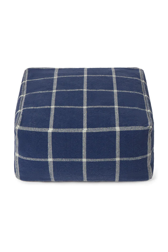 Lorena Canals Poef Geo Block Navy Blue