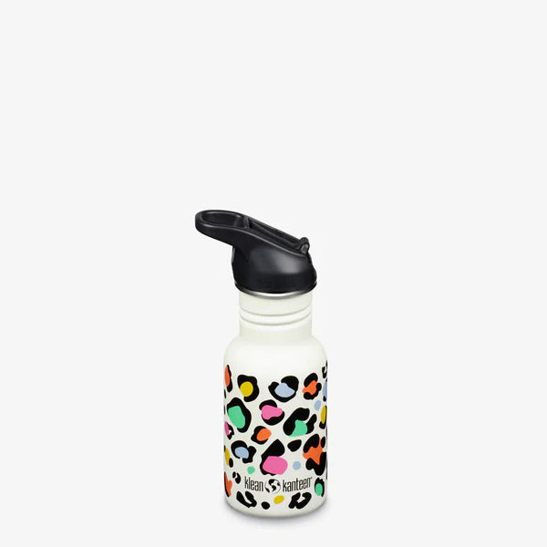 Klean Kanteen Kid Classic 355ml - Flip Sport Cap Leopard Print