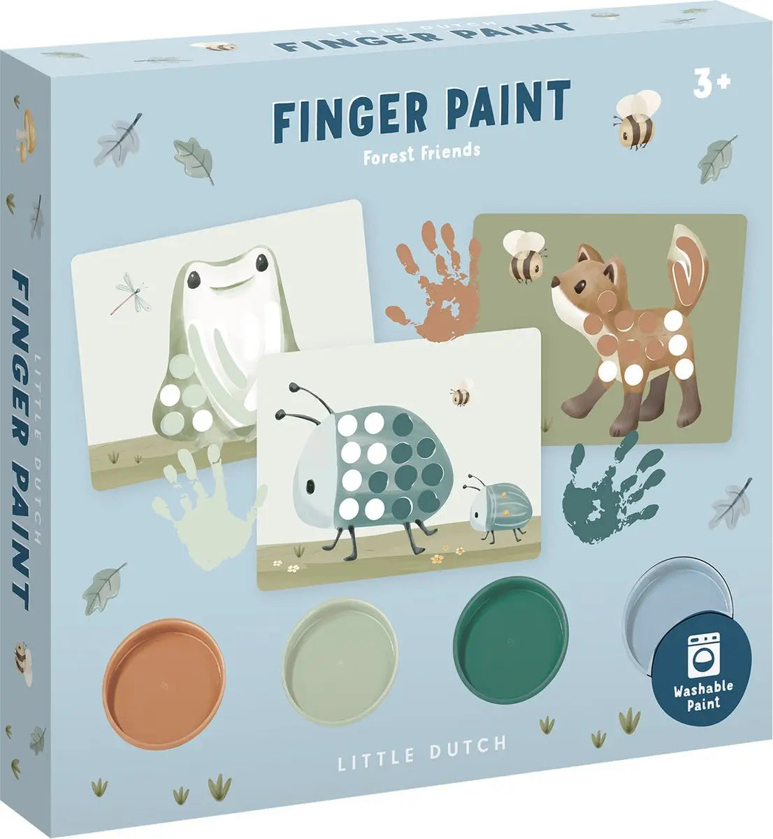 Little Dutch vingerverf Forest Friends - complete set - cadeautip - creatief speelgoed