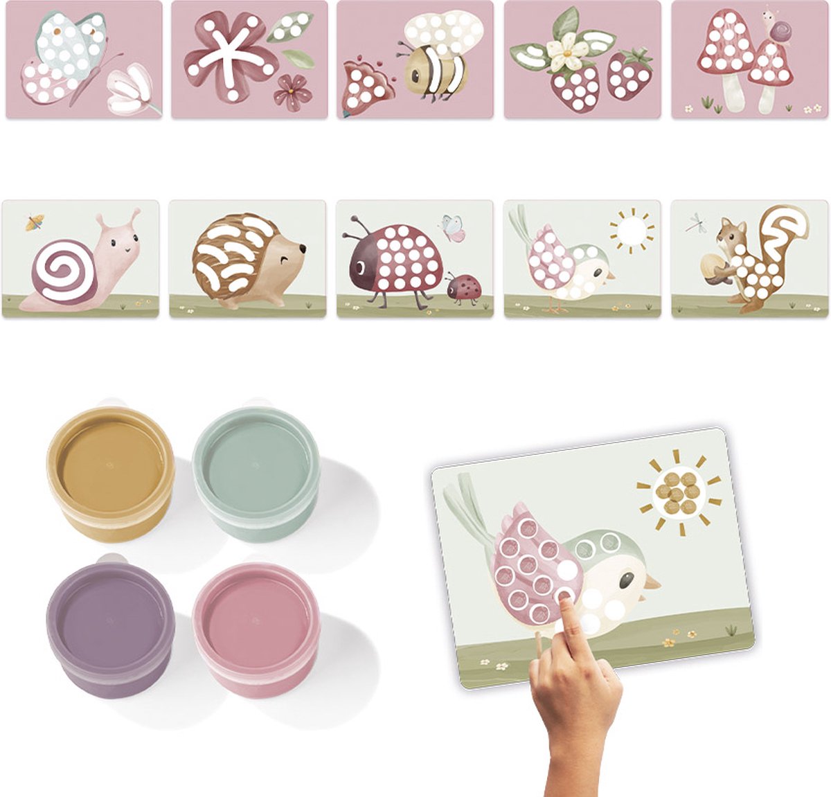 Little Dutch vingerverf Fairy Garden - complete set - cadeautip - creatief speelgoed