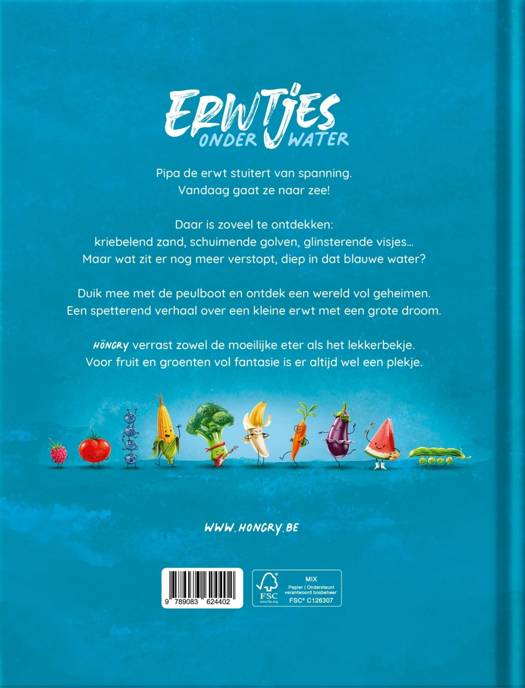 Höngry Voorleesboek Erwtjes Onder Water - Bieke Biesbrouck