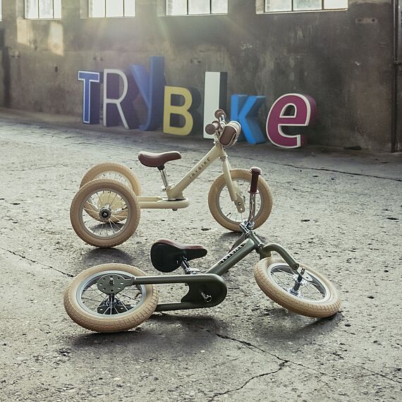 Trybike Steel Bike - Vintage Green Mat