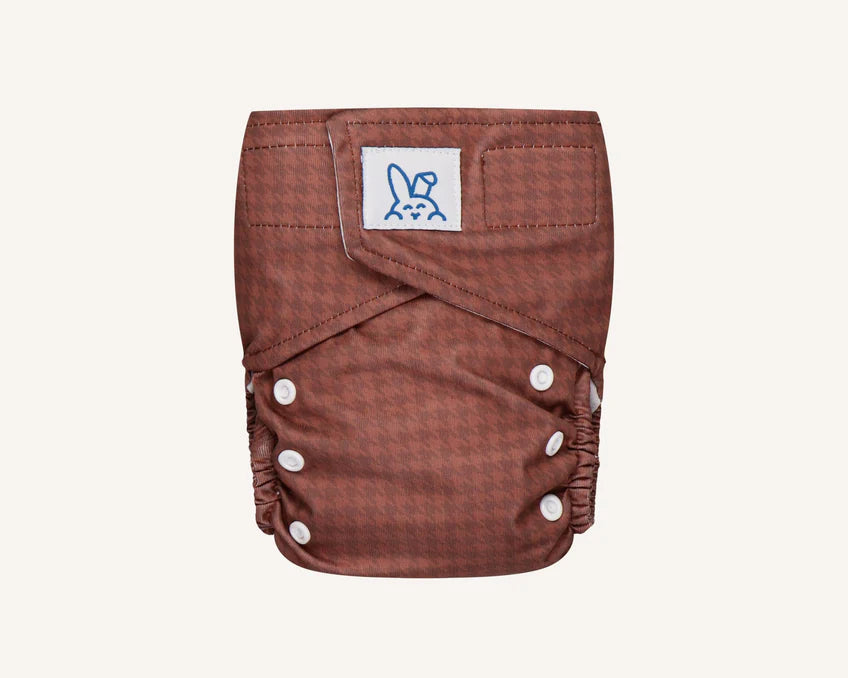 Bumbuns Easy Herbruikbare Luier met klittenband - Classic Chesnut