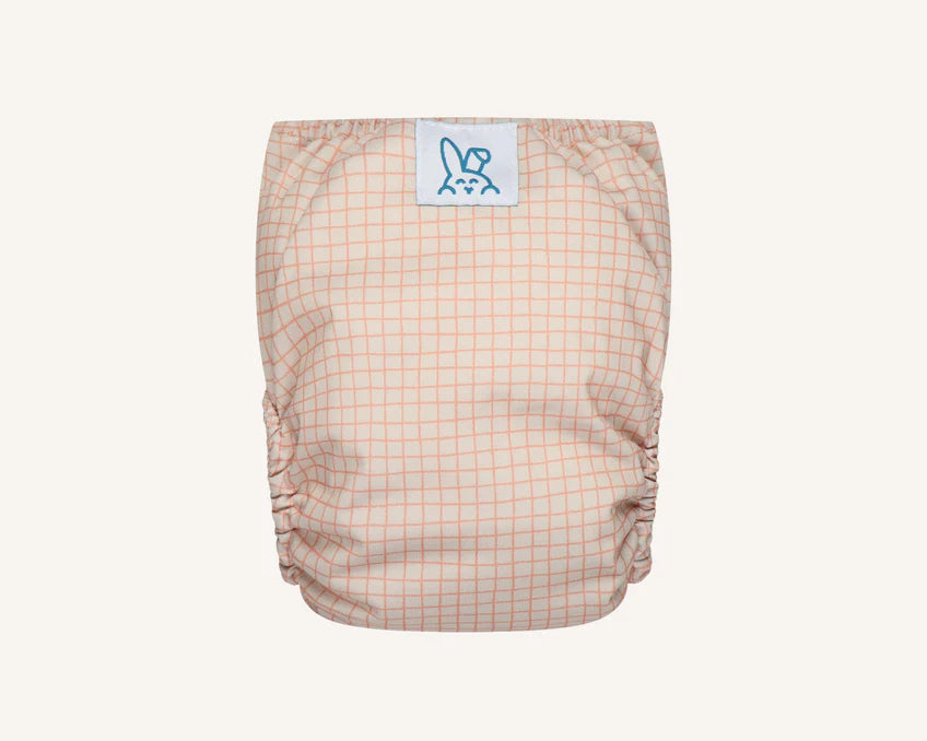 Bumbuns Easy Herbruikbare Luier met klittenband - Tiles Almond