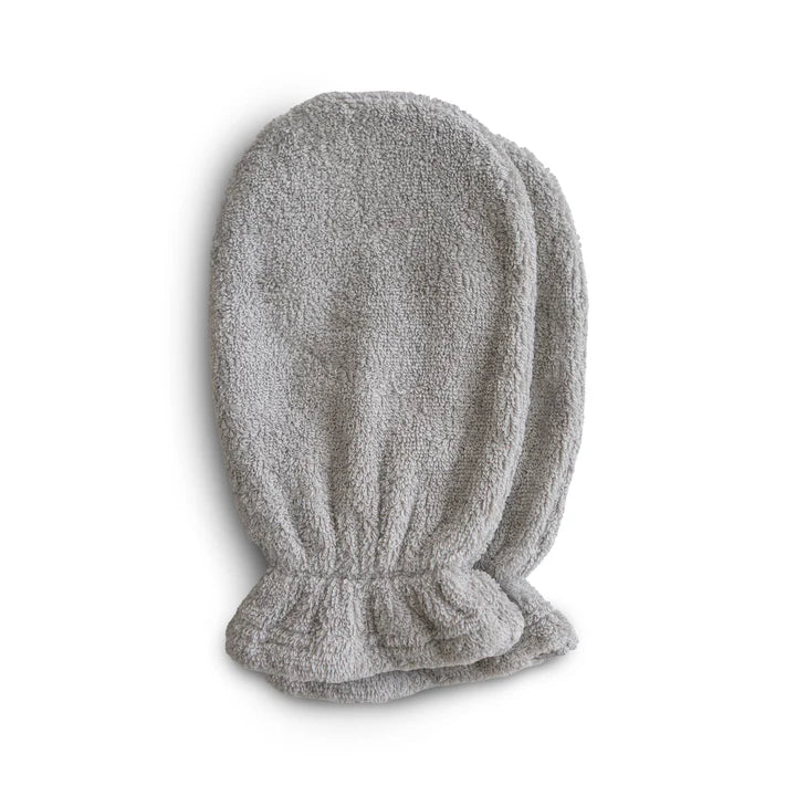 Mushie Organic Cotton Washandje - Grijs