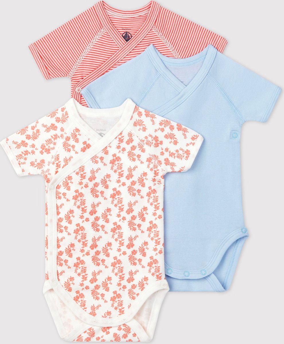 Petit Bateau Set Van 3 Meisjesrompertje 6 maand