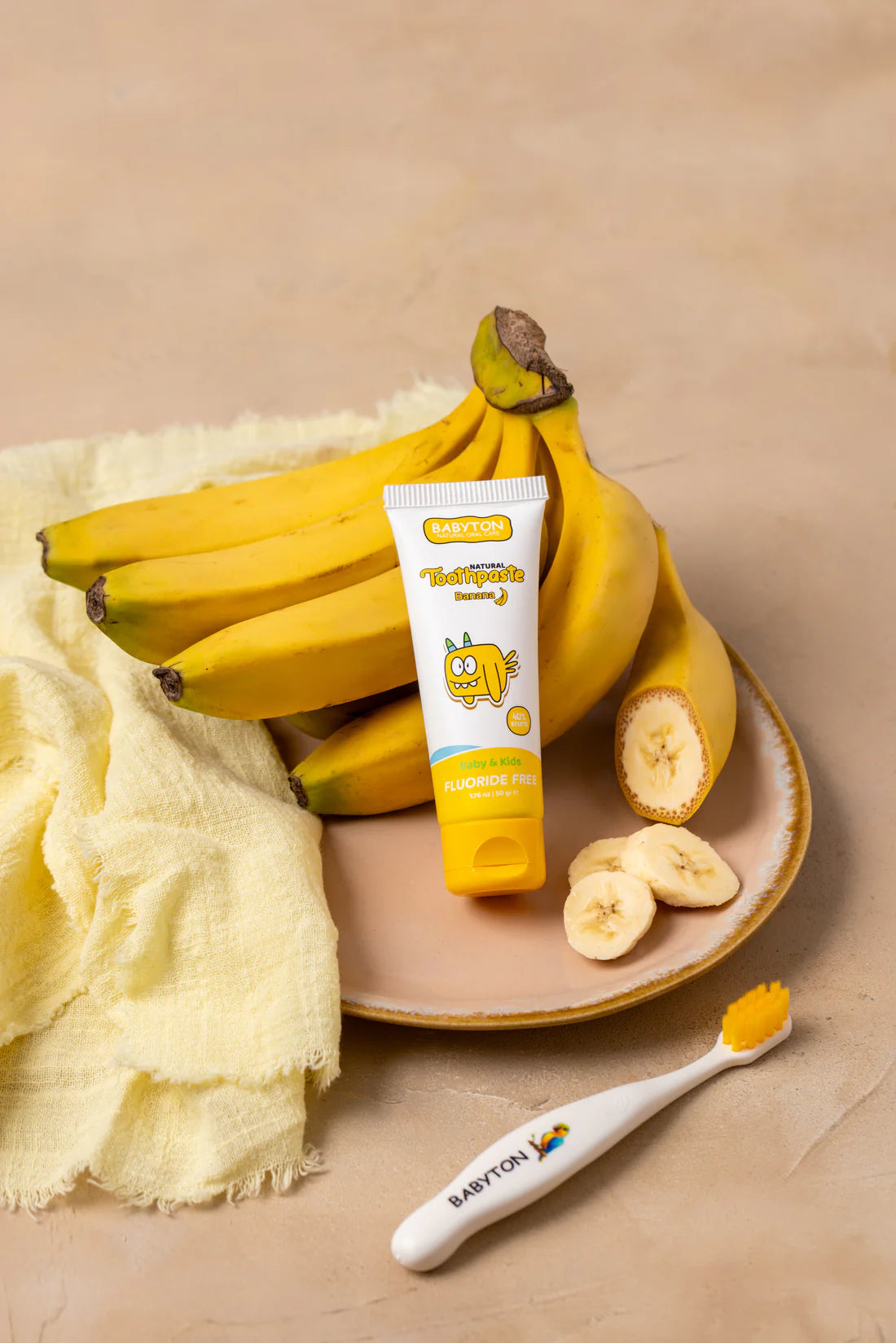 Babyton Natuurlijke Tandpasta 50g - Banaan