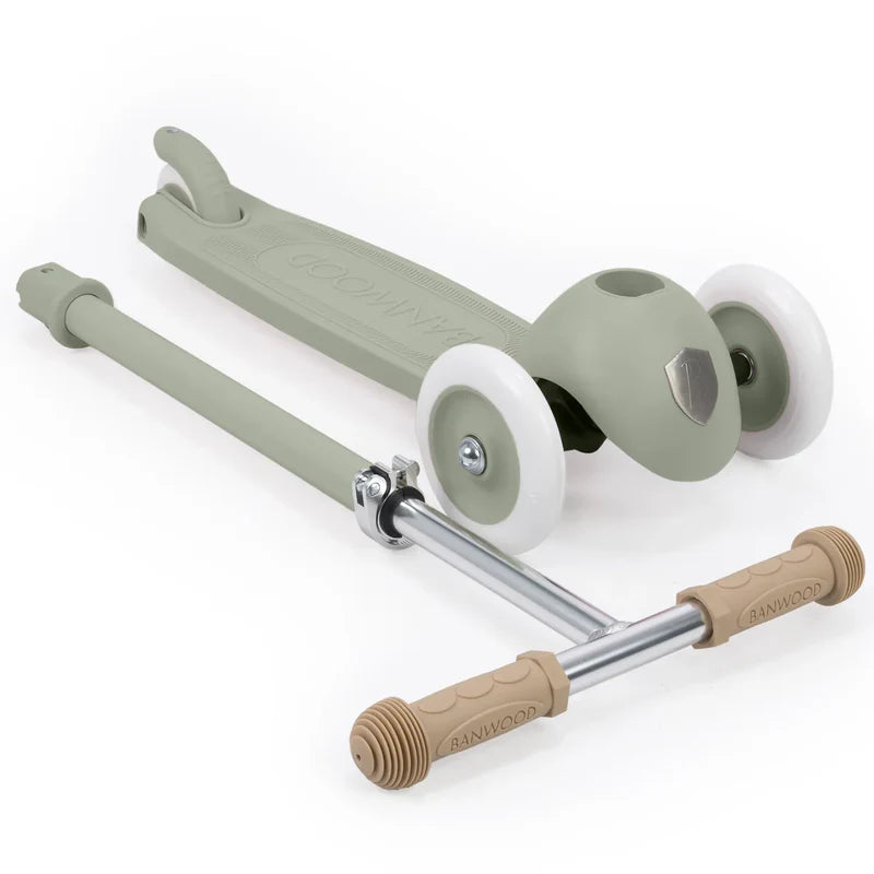 Banwood Eco Scooter Step - Met Mandje - Olive