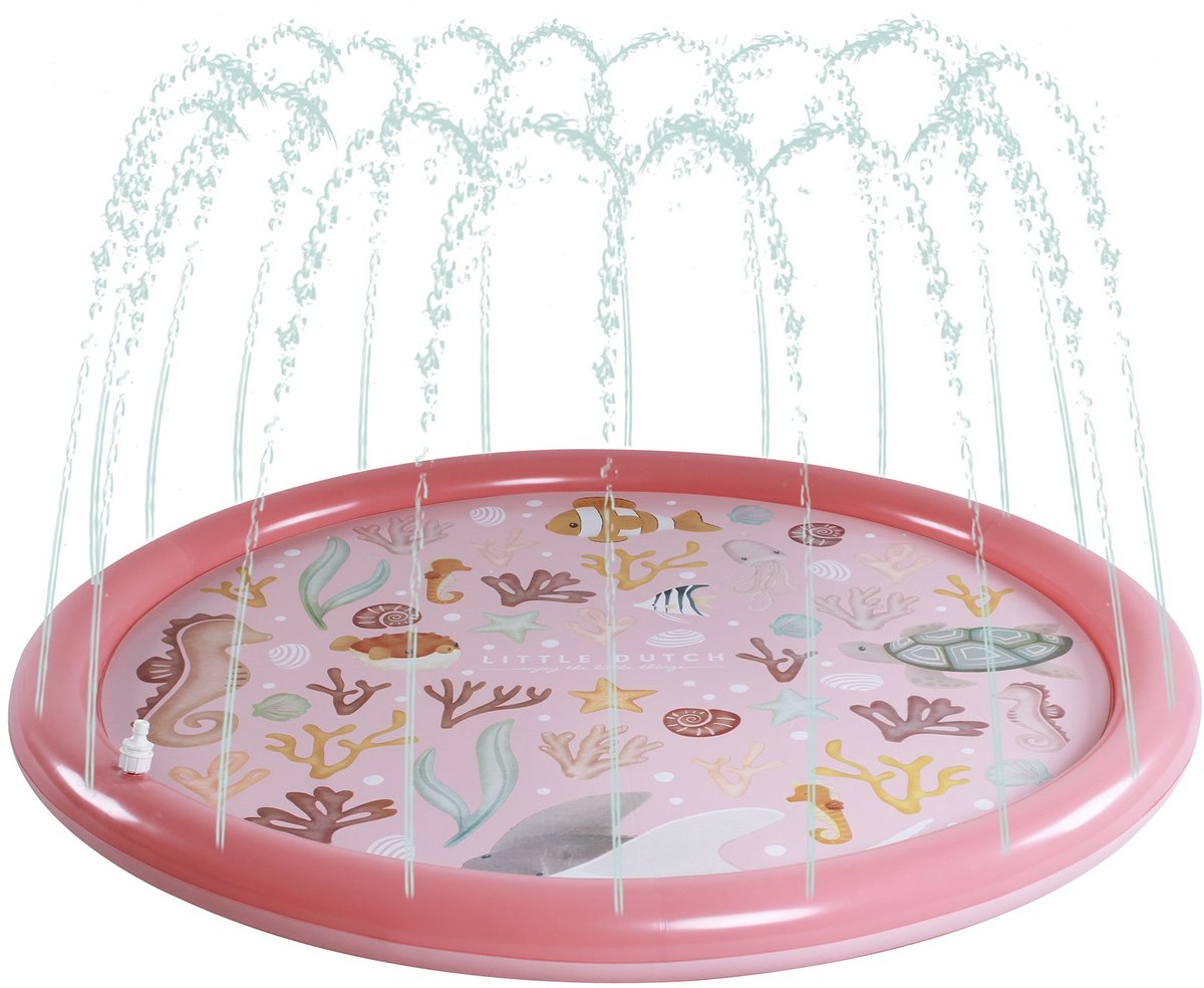 Little Dutch Sprinklermat Ocean Dreams Roze 150 cm