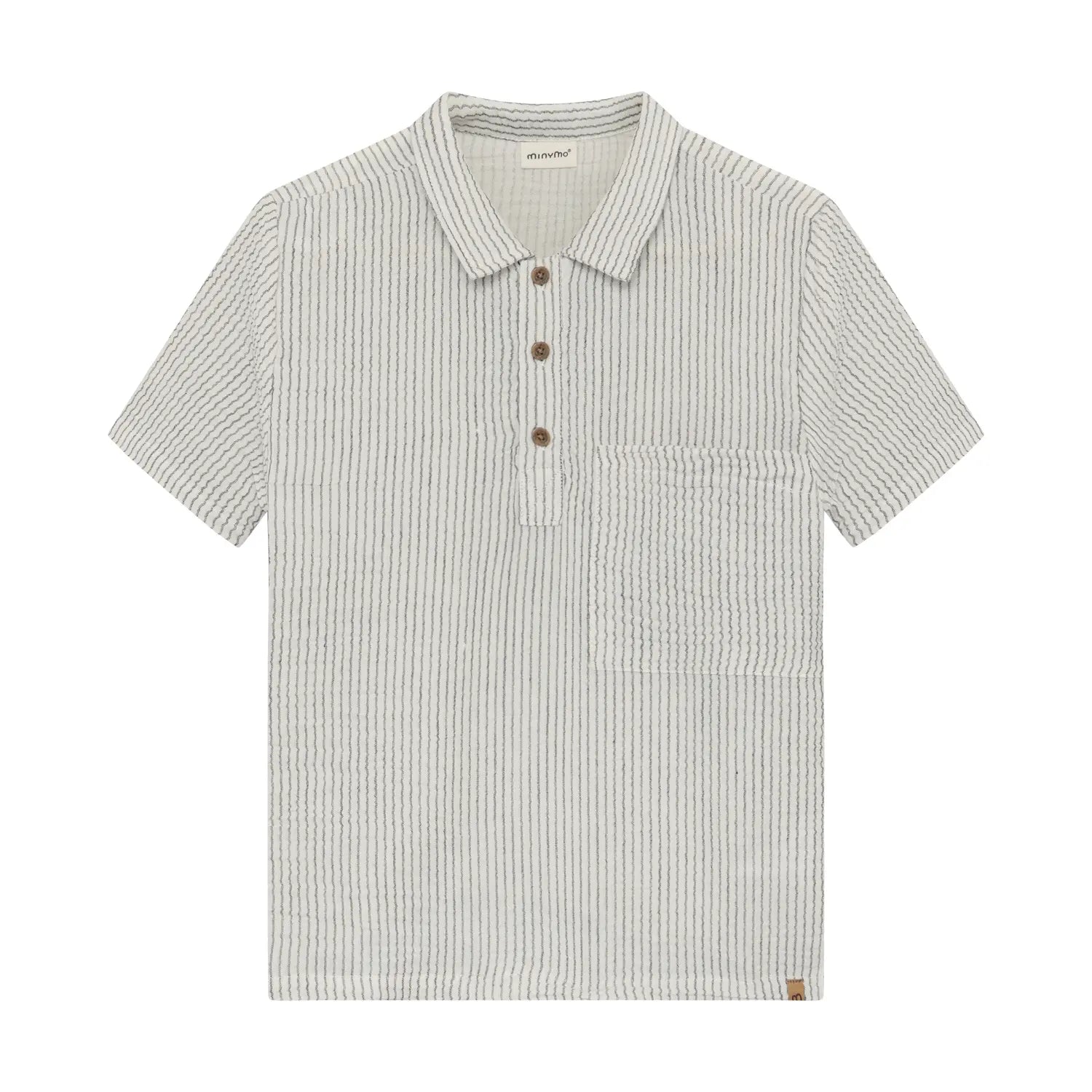 Minymo Shirt met Korte Mouwen - Gestreept