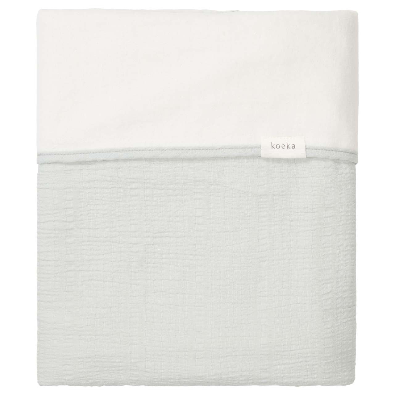 Koeka Wiegdeken 75x100cm - Cotton Fleece Bay - Ocean Air