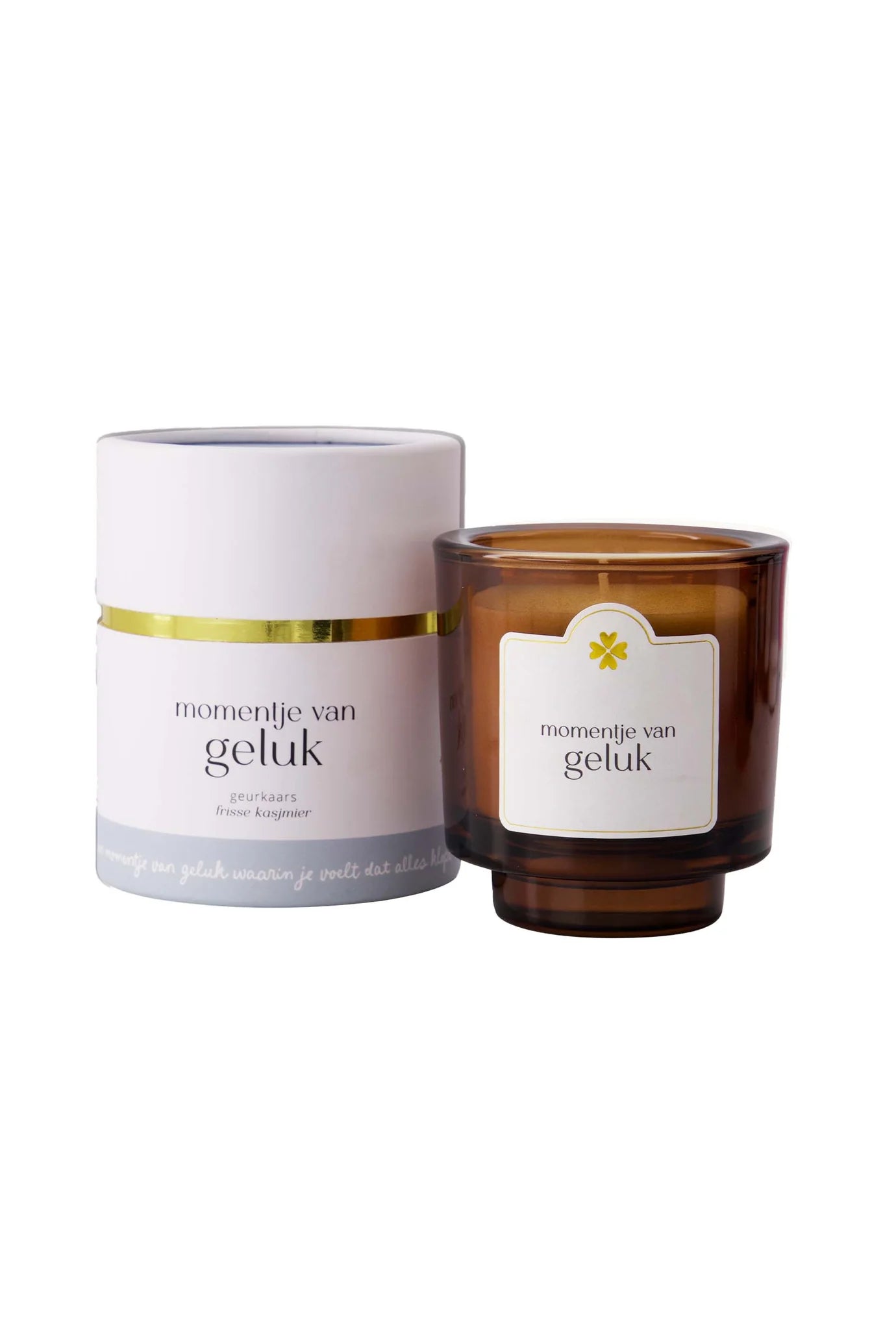 Zusss Geurkaars In Koker Momentje Van Geluk - White / Ash Blue