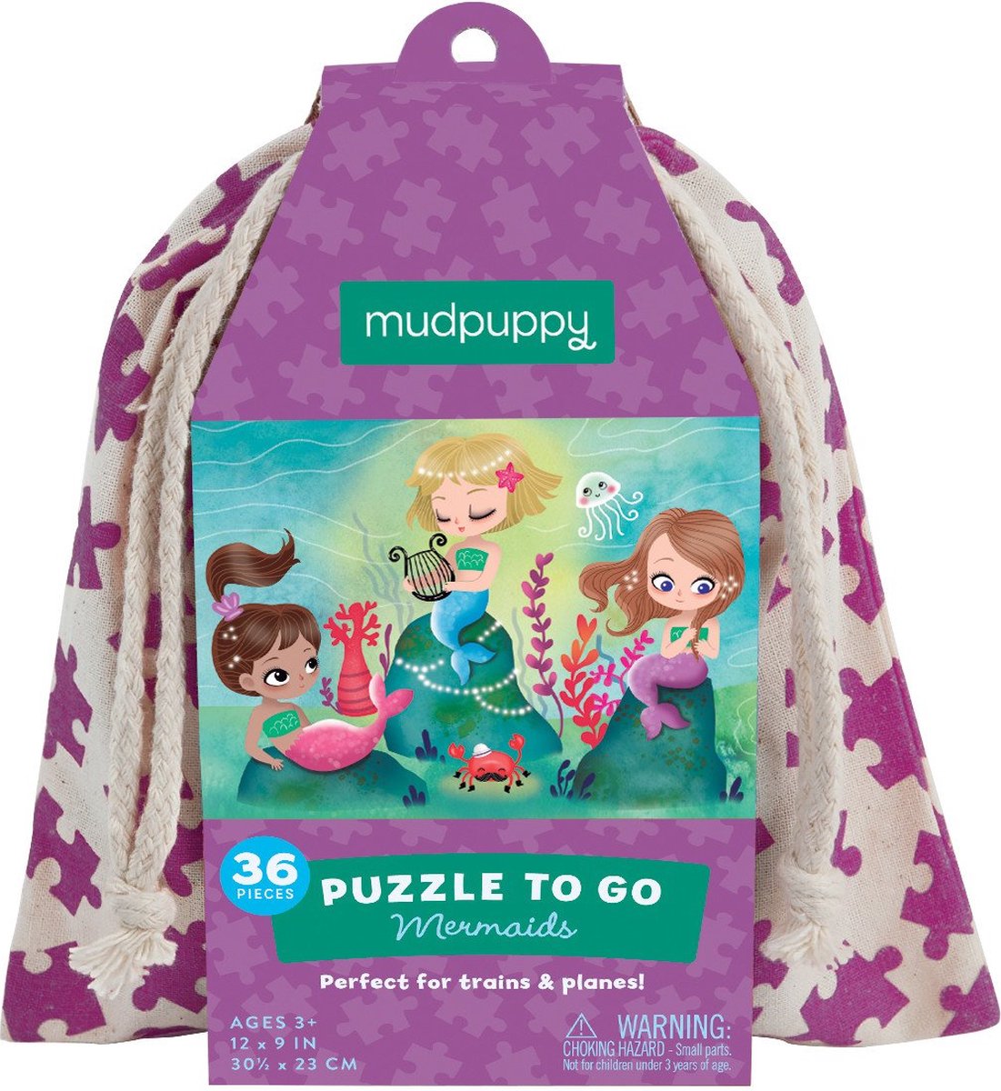 Mudpuppy Puzzle To Go -  Zeemeermin