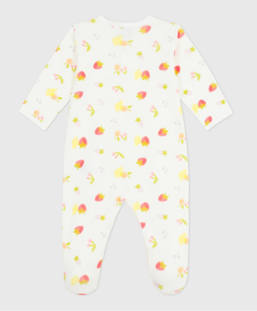 Petit Bateau Katoenen babypyjama met fruitprint