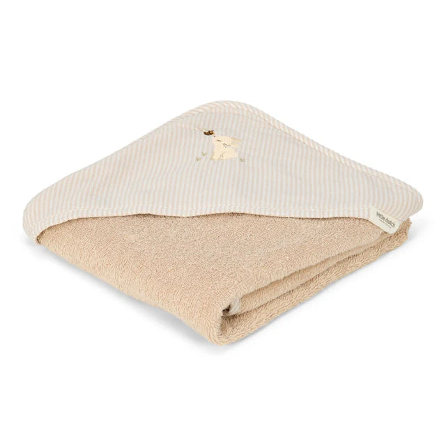 Little Dutch Badcape Newborn Naturals 75 x 75cm - Baby Bunny