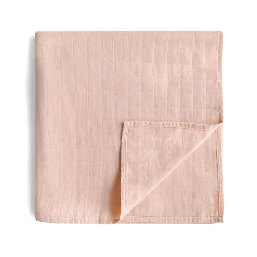 Mushie Swaddle - 120x120cm - Blush