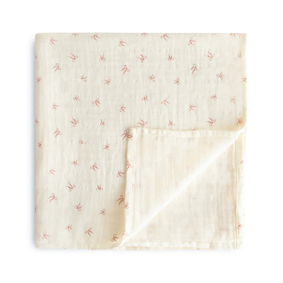 Mushie Swaddle - 120x120cm - Strikjes