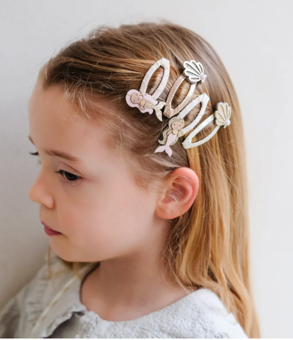 Mimi & Lula Haarclipjes 4-pack - Zeemeermin