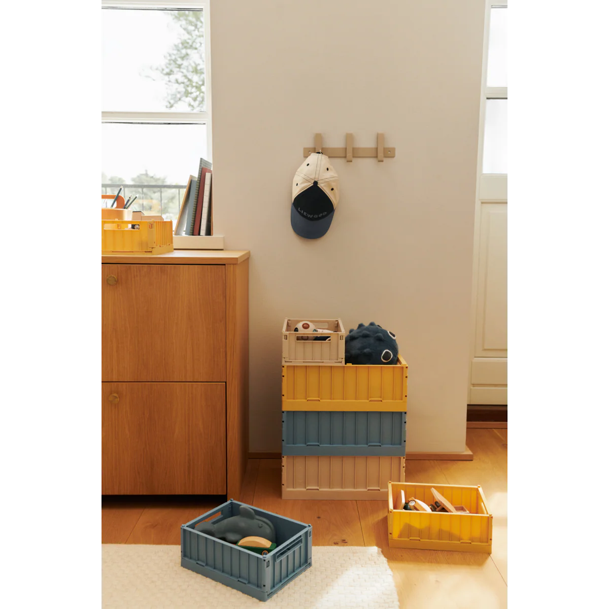 Liewood Weston Medium Storage Box 2Pack - Lemon Yellow