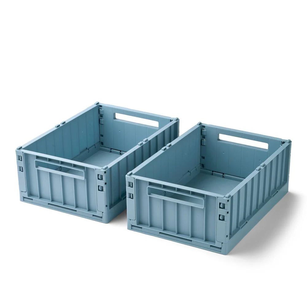Liewood Weston Medium Storage Box 2Pack - Beach Blue