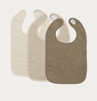 Meyco Baby Slab Klittenband Badstof - Natural/Soft Sand/Taupe