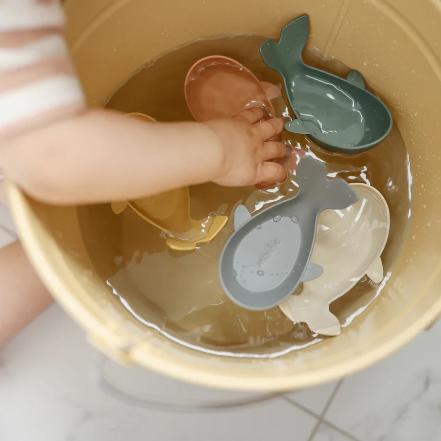 Mushie Whale Bath Stackers - Original