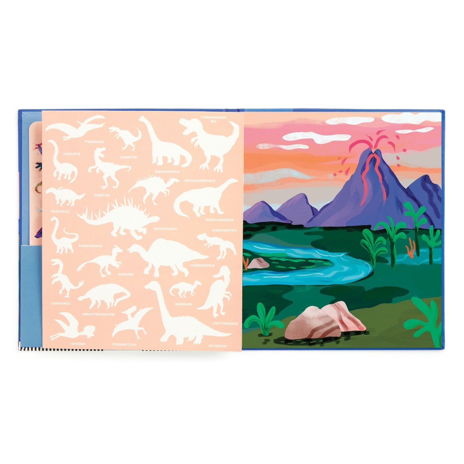 Mudpuppy Dinosaur Park Sticker Play Reusable Activity Set