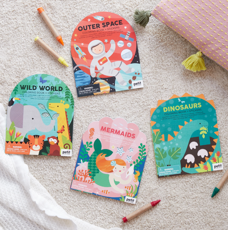 Petit Collage Kleurboek Met Stickers - Outer Space