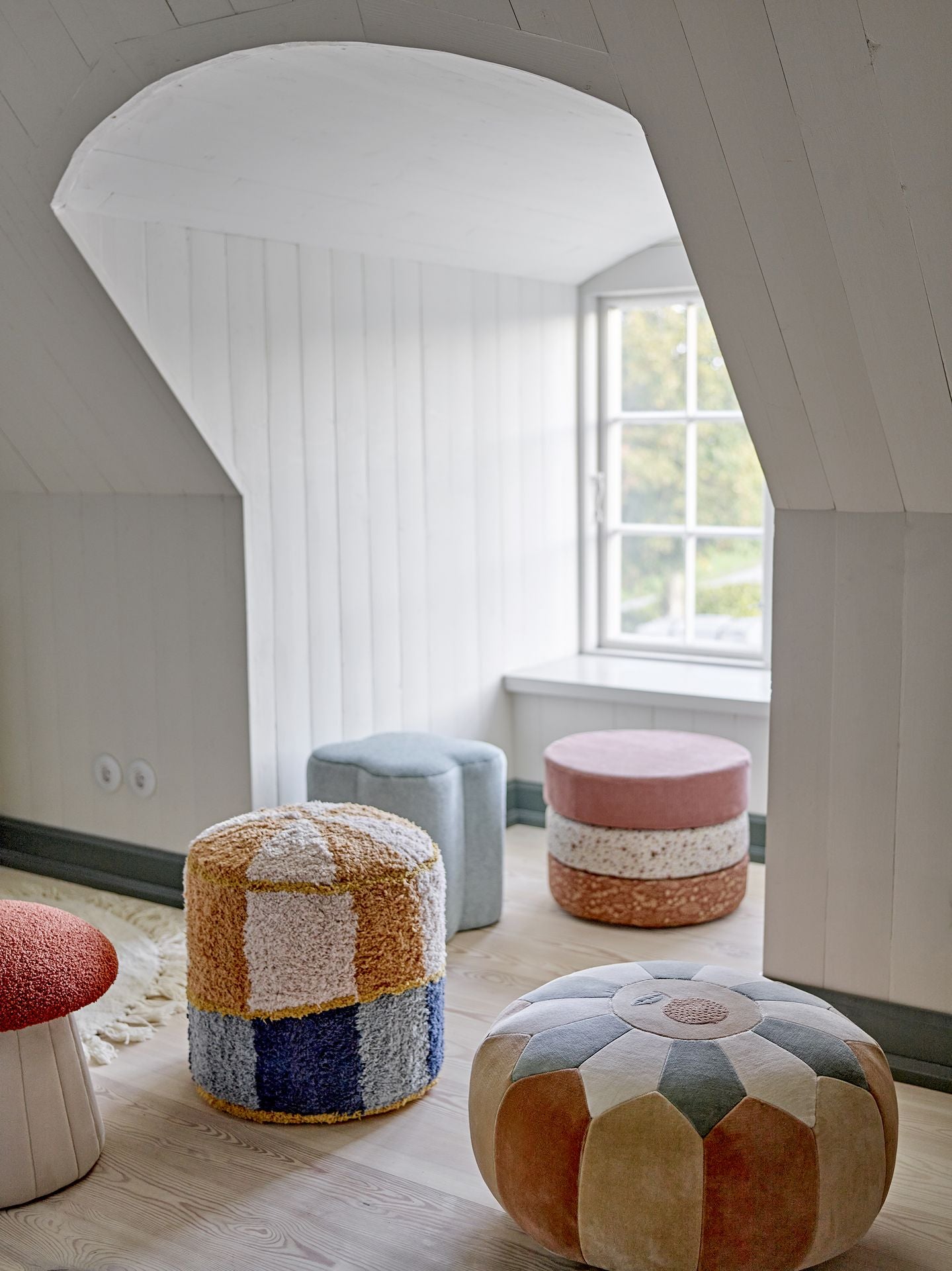 Bloomingville Mini Kio Pouf - Cotton
