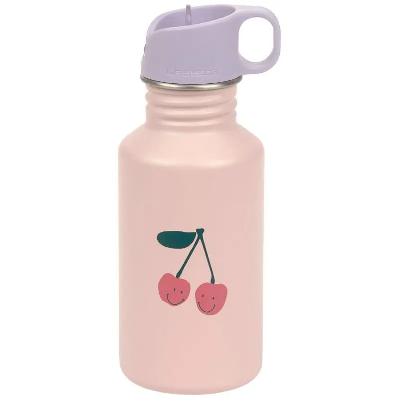 Lässig Drinkfles RVS Happy Fruits (500 ml) - Cherry