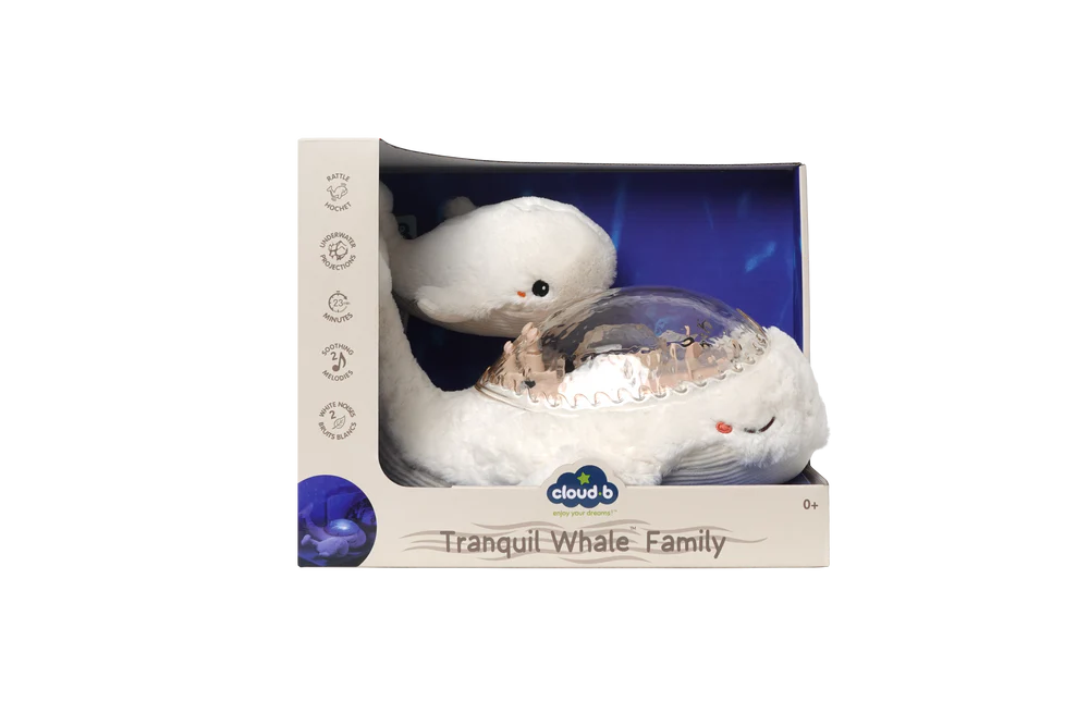 Cloud B Tranquil Whale Family - Wit