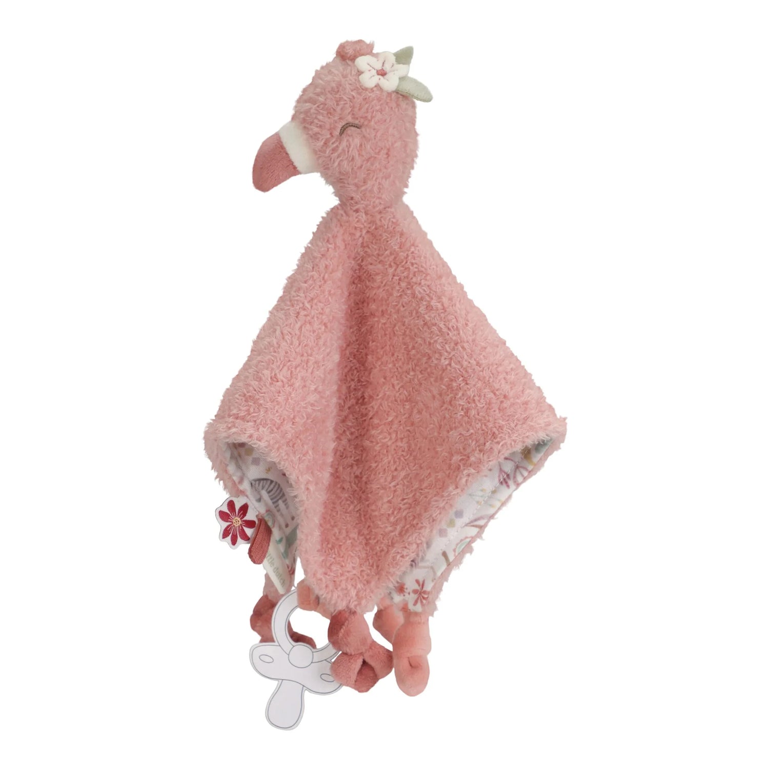Little Dutch Safari Friends Knuffeldoekje Flamingo - Roze
