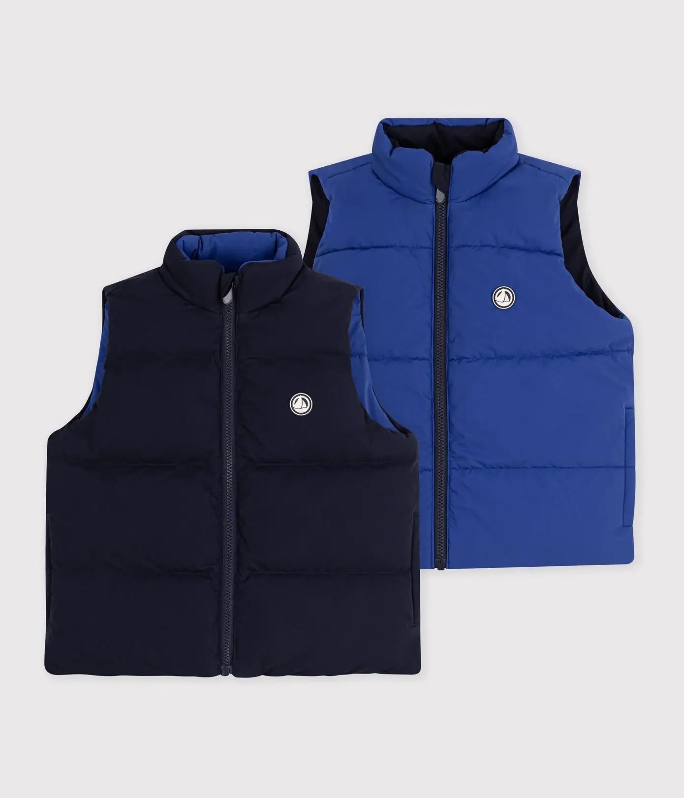 Petit Bateau Gewatteerde Jas Zonder Mouwen - Zwart