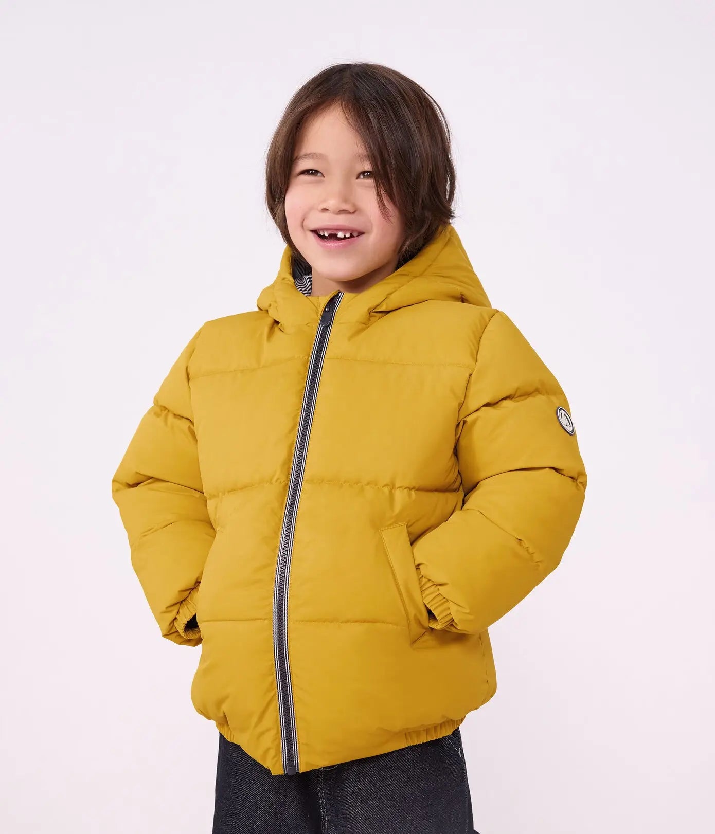 Petit Bateau Gewatteerde Jas - Geel
