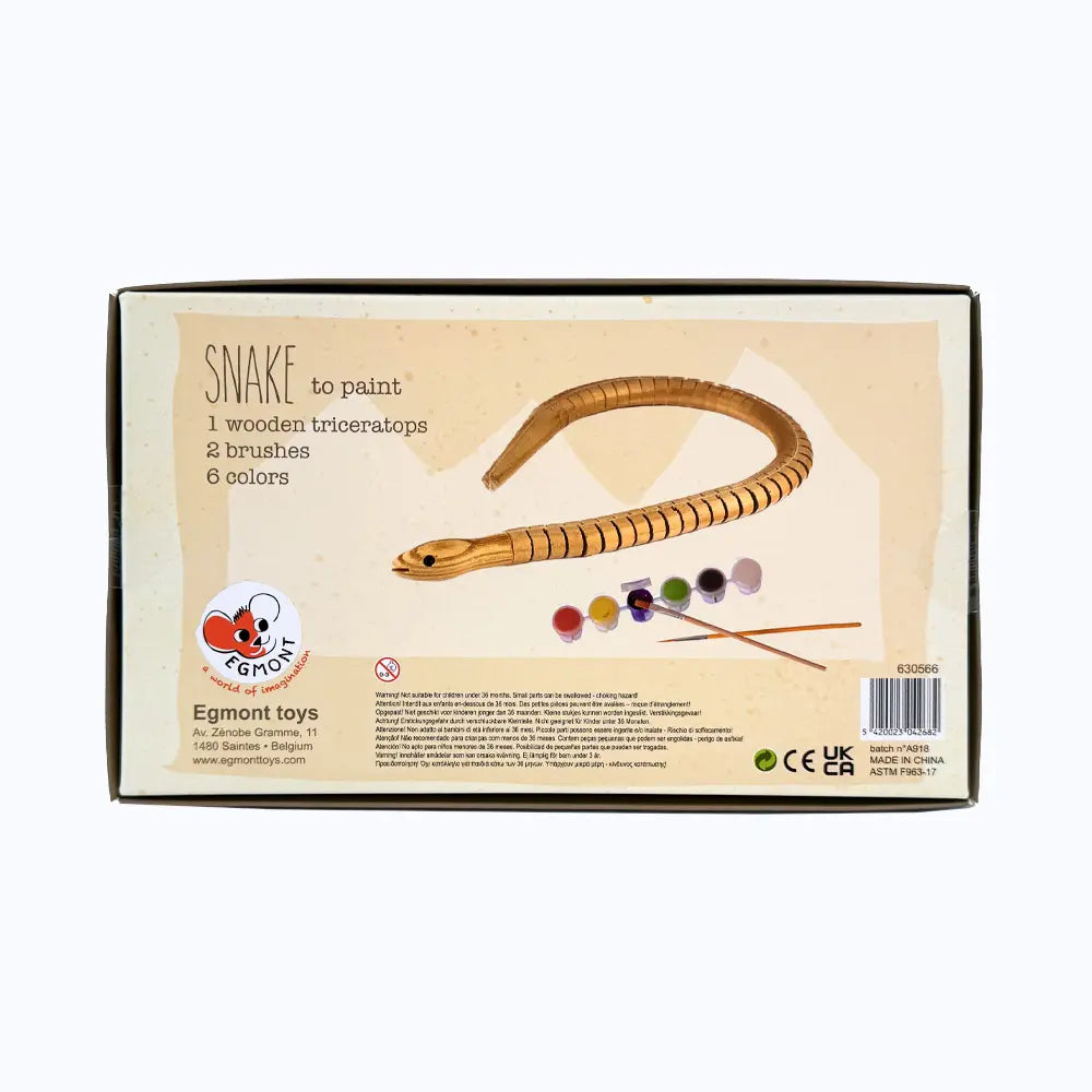 Egmont Toys Houten Slang Om Te Beschilderen