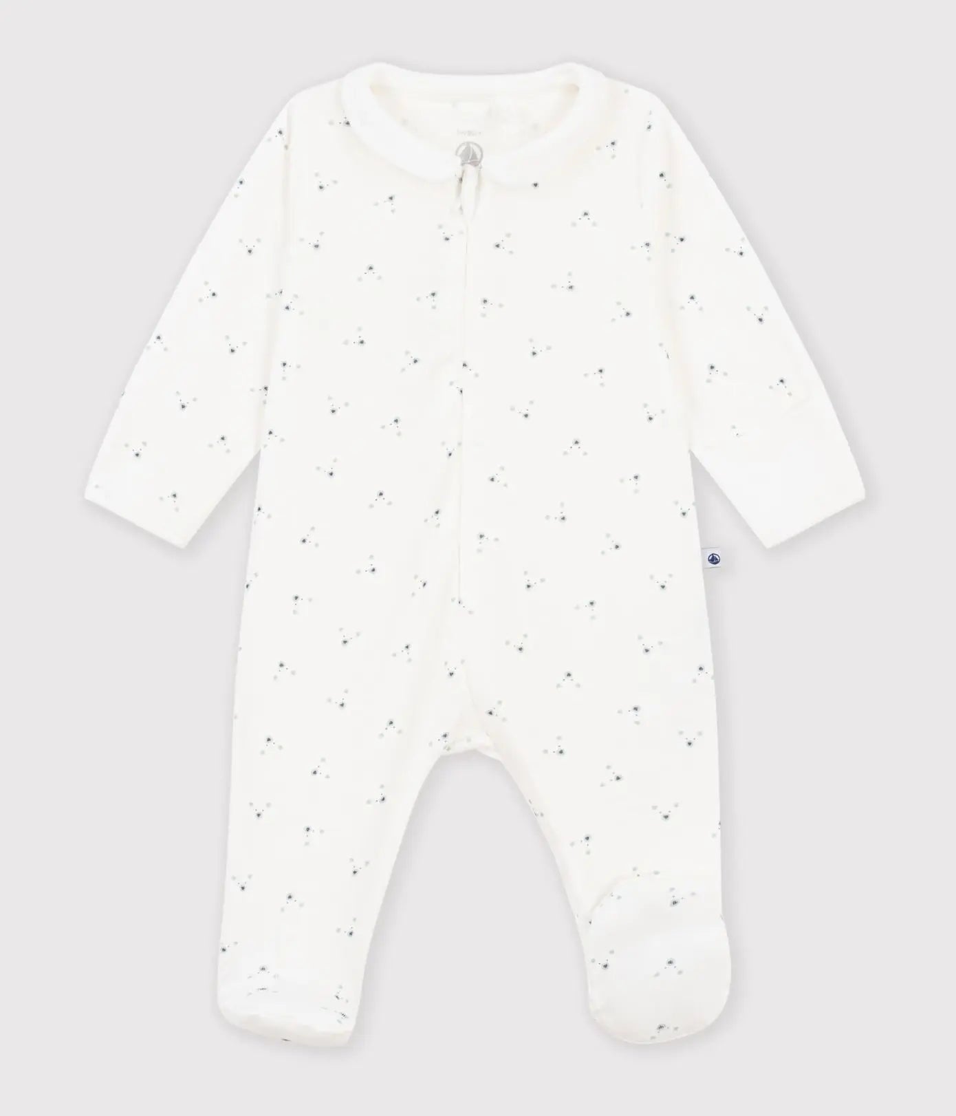 Petit Bateau Slaappakje Met Rits - Wit