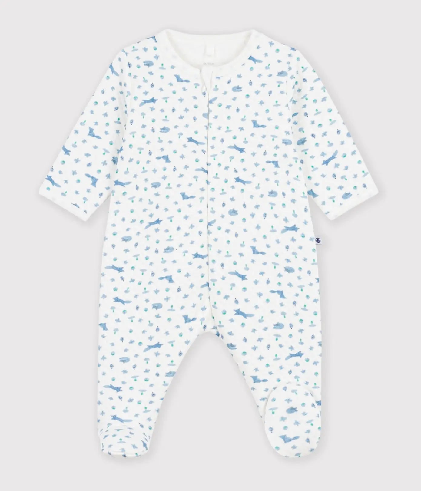 Petit Bateau Slaappakje Met Rits - Wit