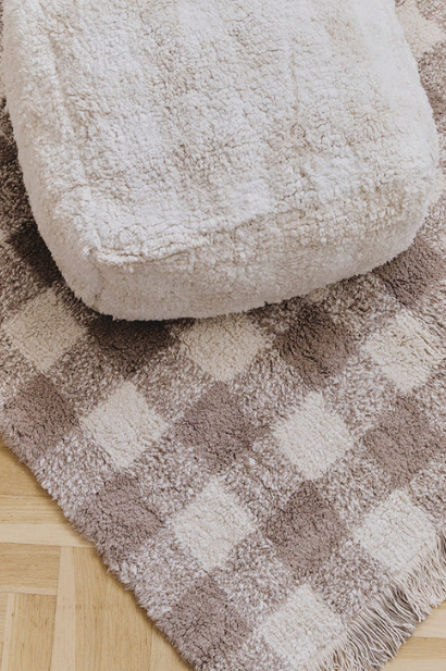 Lorena Canals Washable Rug Vichy Marron