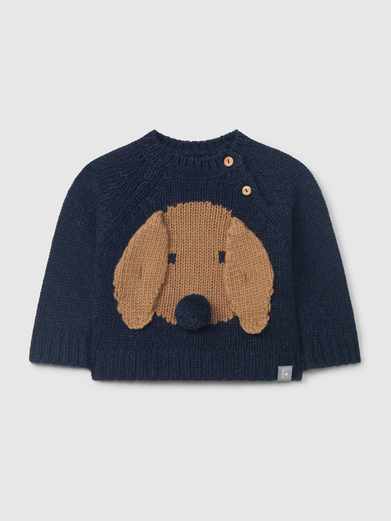 Snug Gebreide Trui - donkerblauw