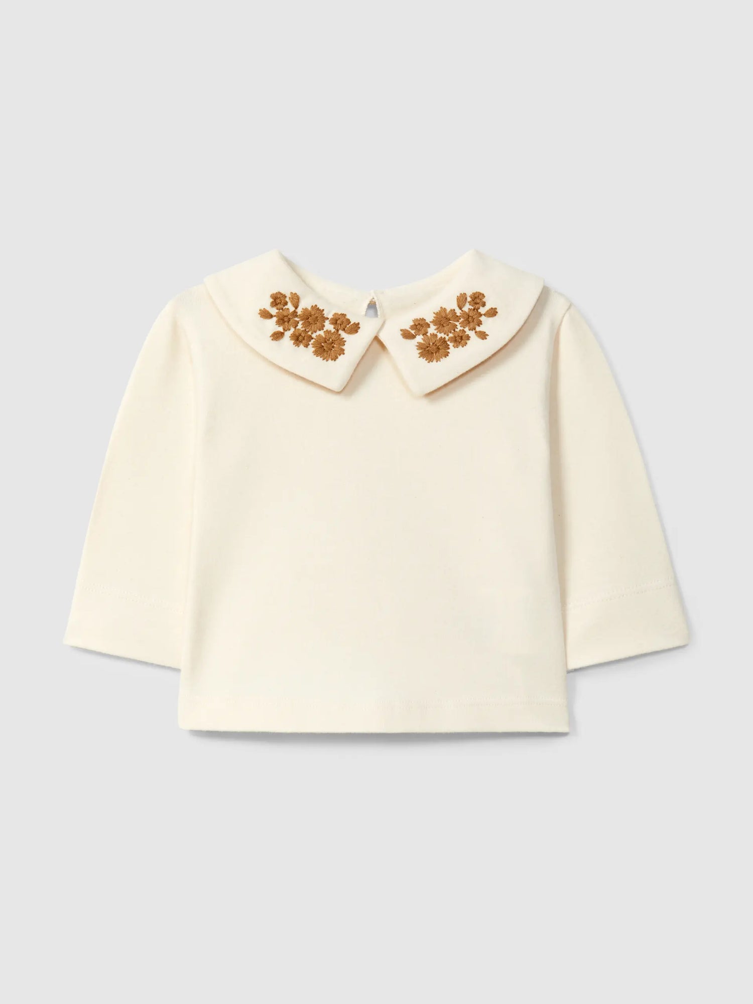 Snug Longsleeve Met Kraag - Amandel
