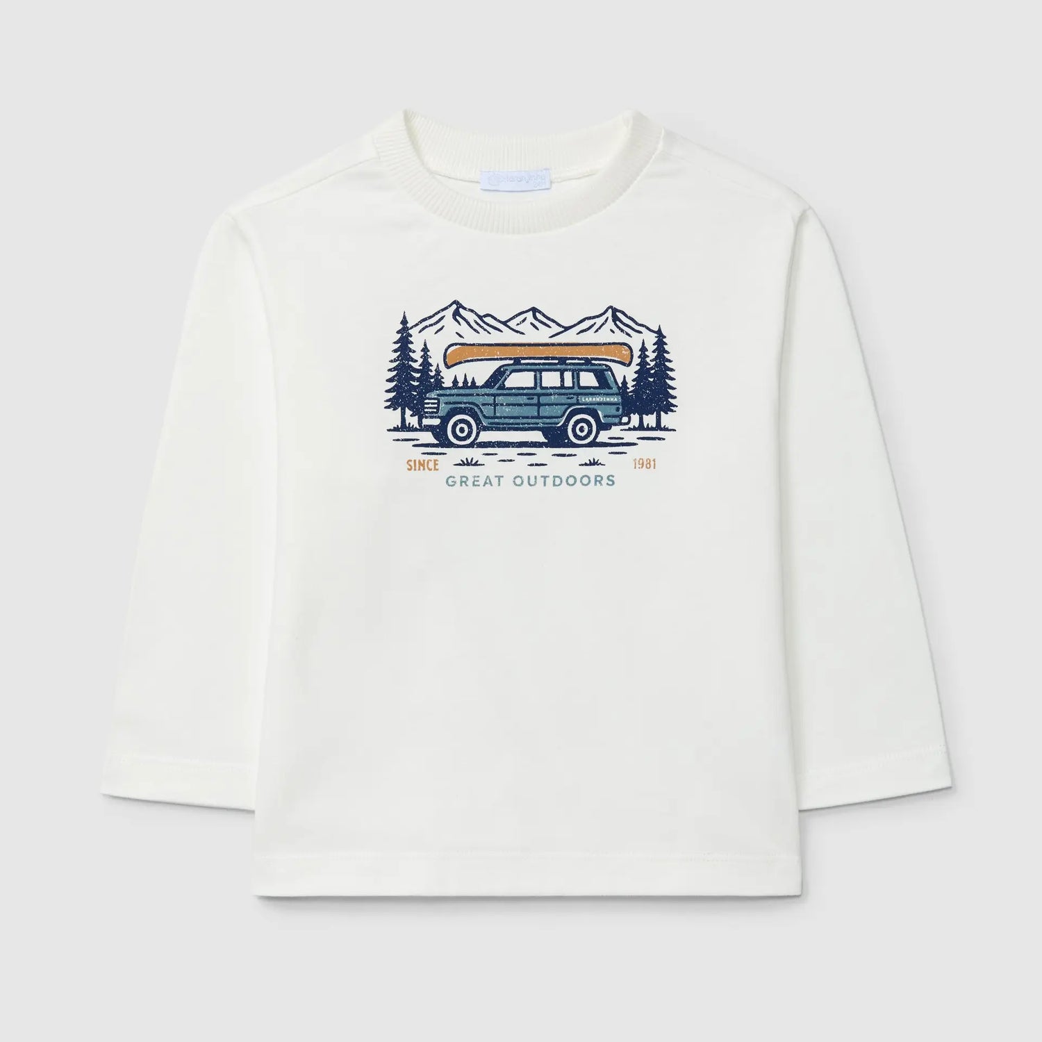 Laranjinha Longsleeve Great Outdoors - Gebroken Wit