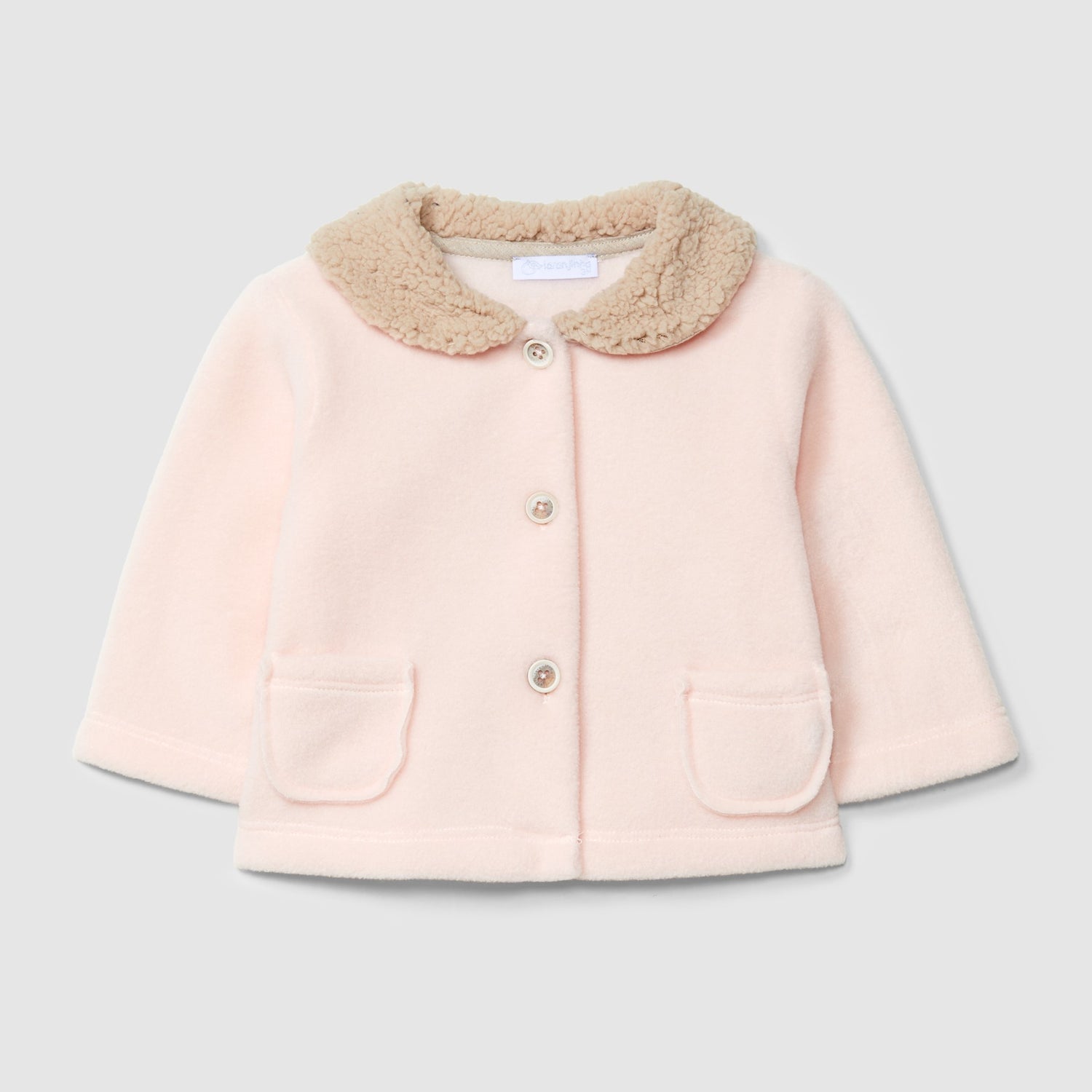Laranjinha Polar Jas Met Bontenkraag - Roze