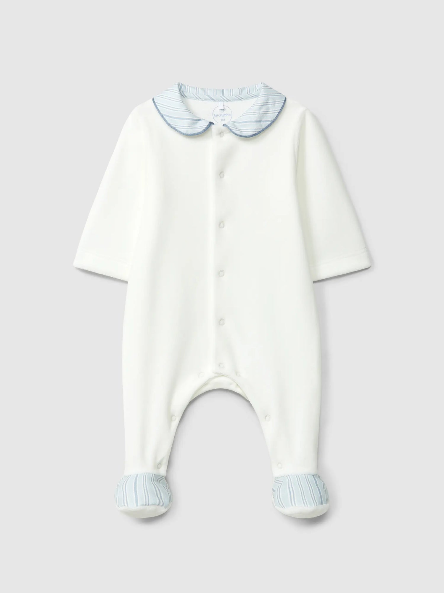 Laranjinha Babygrow Met Ronde Kraag - Blauw