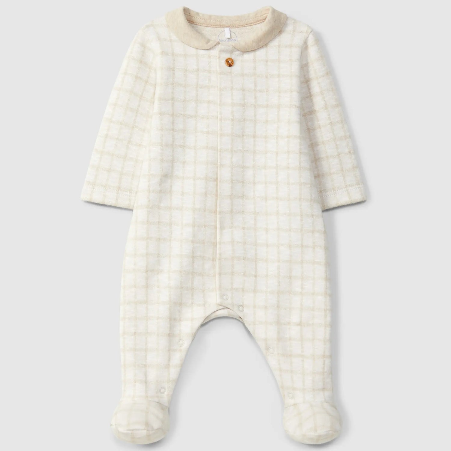 Laranjinha Babygrow Met Ronde Kraag - Zand