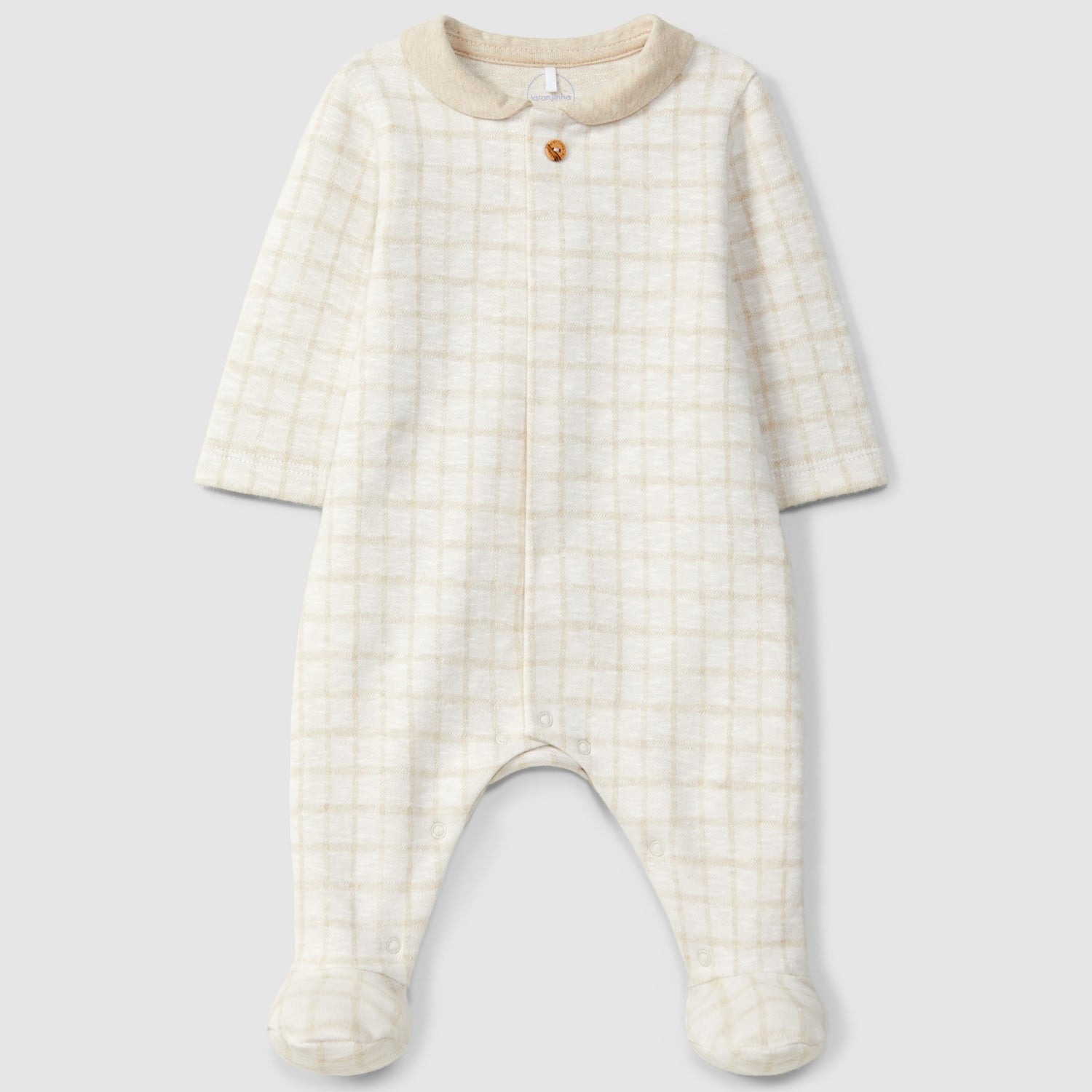 Laranjinha Babygrow Met Ronde Kraag - Zand