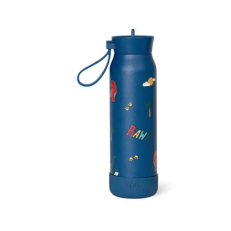 Citron kleine waterfles 350ml Dino