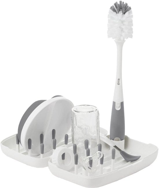 Oxo Tot Flessendroogrek En Borstel Reisset - Groen