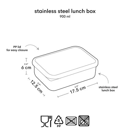 A Little Lovely Company Stainless Steel Lunchbox - Robots
