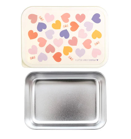 A Little Lovely Company Stainless Steel Lunchbox - Hearts